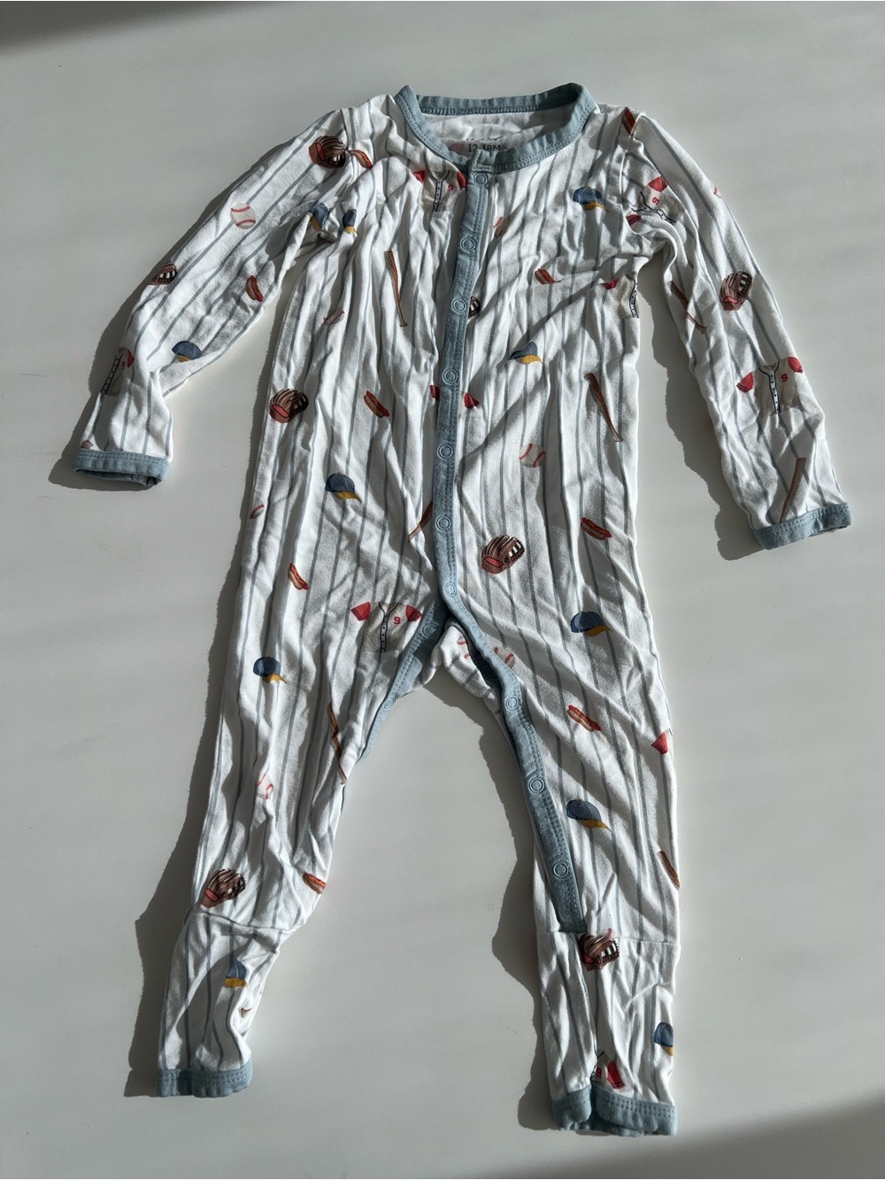 Kyte Baby Romper Baseball Print 12-18 Months